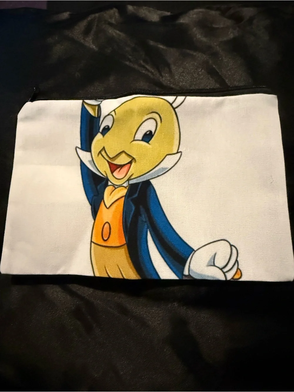 Jiminy Cricket Makeup Bag